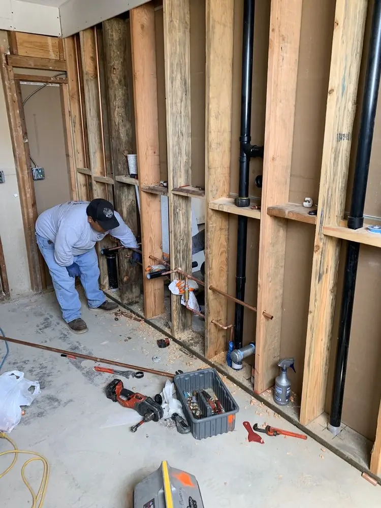 Commercial rough-in plumbing for Water Heater Replacement in Giesboro